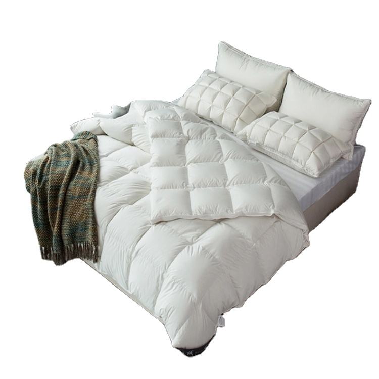 Hotel Bed with 8-Pound Duvet and Feather Bed Cover