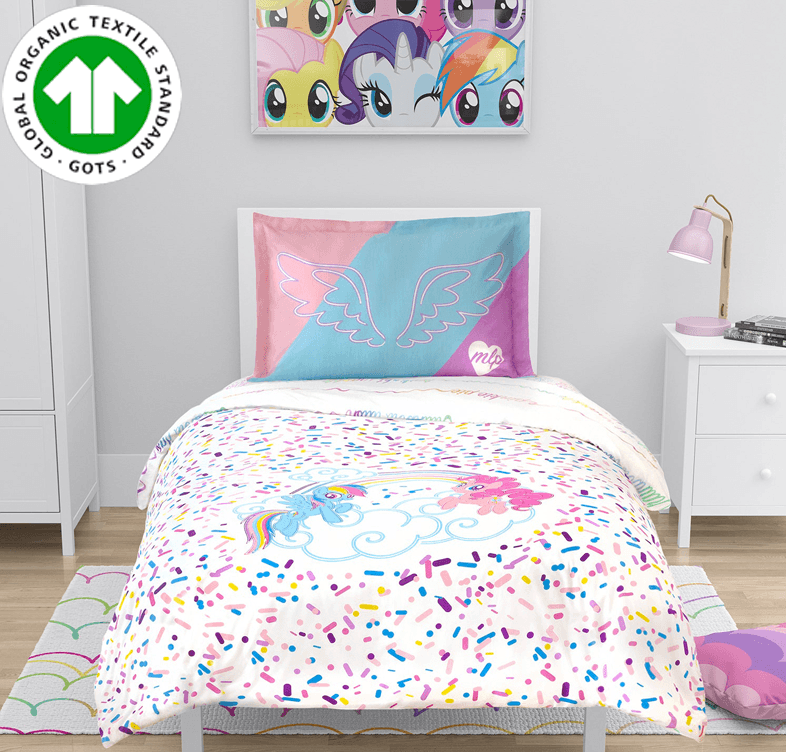 Title: The Duck Feather Bed with Rainbow Colors